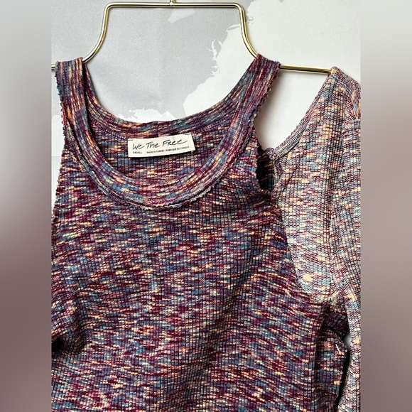 Free People top NWOT color light and dark purple - Picture 3 of 5
